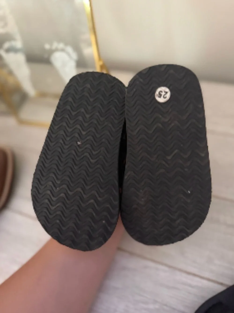Kids Black Checkerboard and Solid Strap Sandal Set